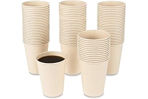 jayeey 160 Count 15 OZ Disposable Bamboo Coffee Cups