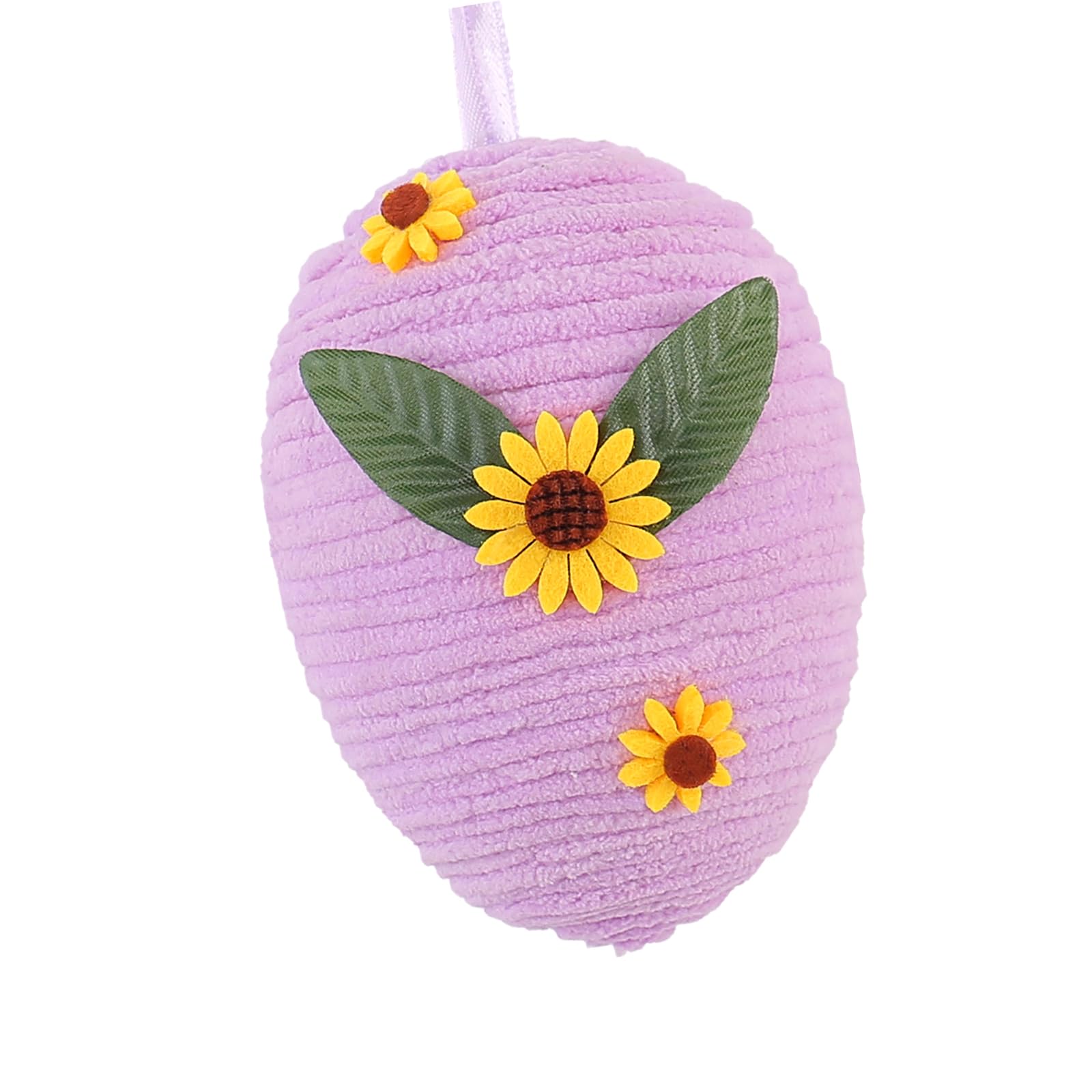 Jazuaiao Purple Hand Woven Eggs Pendant Hanging Ornament Spring Holiday Party Supplies For Basket Fillers Christmas Tree Decoration Classroom Activity