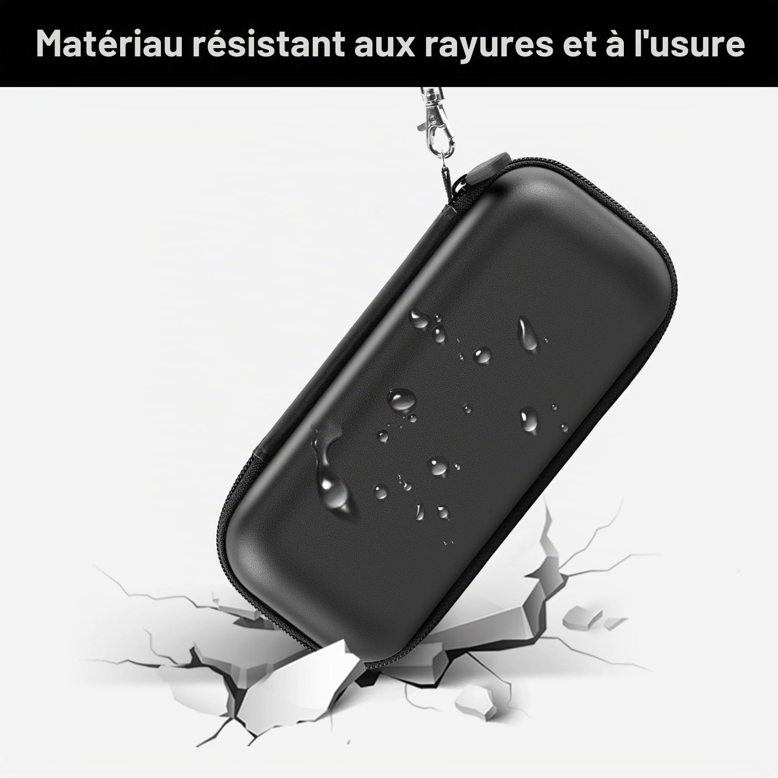Housse pour Enceintes pour JBL Tuner 2/Flip 6/Flip 5/Essential 2, étui Portable de Voyage avec Compartiment pour câble USB - Boîtier Seul
