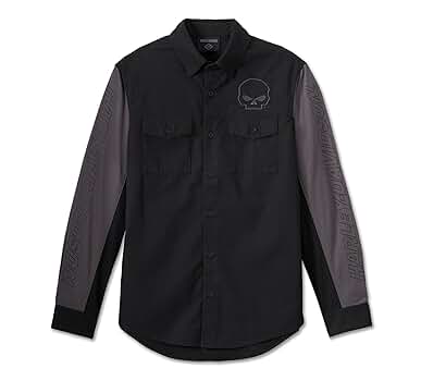Amazon.com: Harley-Davidson Men's Willie G Skull Long Sleeve