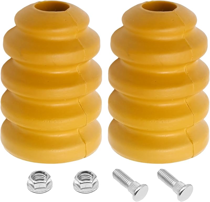 Batentes de suspensão traseiros MDEOOSKY amarelos para Chevy Silverado 1500 e GMC Sierra 1500 2007–2019 – 2 unidades