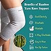 Wonder Care Ginocchiere in bambù per uomo/donna, supporto per ginocchio, per corsa, palestra, badminton, sport, ginocchiere a compressione, ginocchiere perfette per dolore al ginocchio e maggiore
