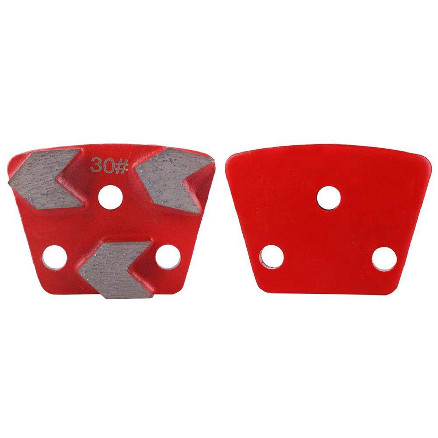 6X 30 Grit Disco de Almohadilla de Pulido de Piso de Diamante Trapezoidal Raspador de Enlace de Metal para Retirar Las Juntas de Las Manchas Adhesivas