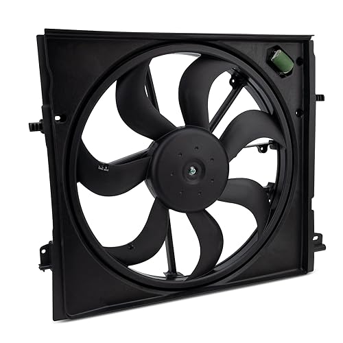 Qagea Reemplazo del conjunto del ventilador de refrigeración del radiador para Nissan Rogue Sport 2.0L 2017 2018 2019 2019 reemplaza a 214816MA0A
