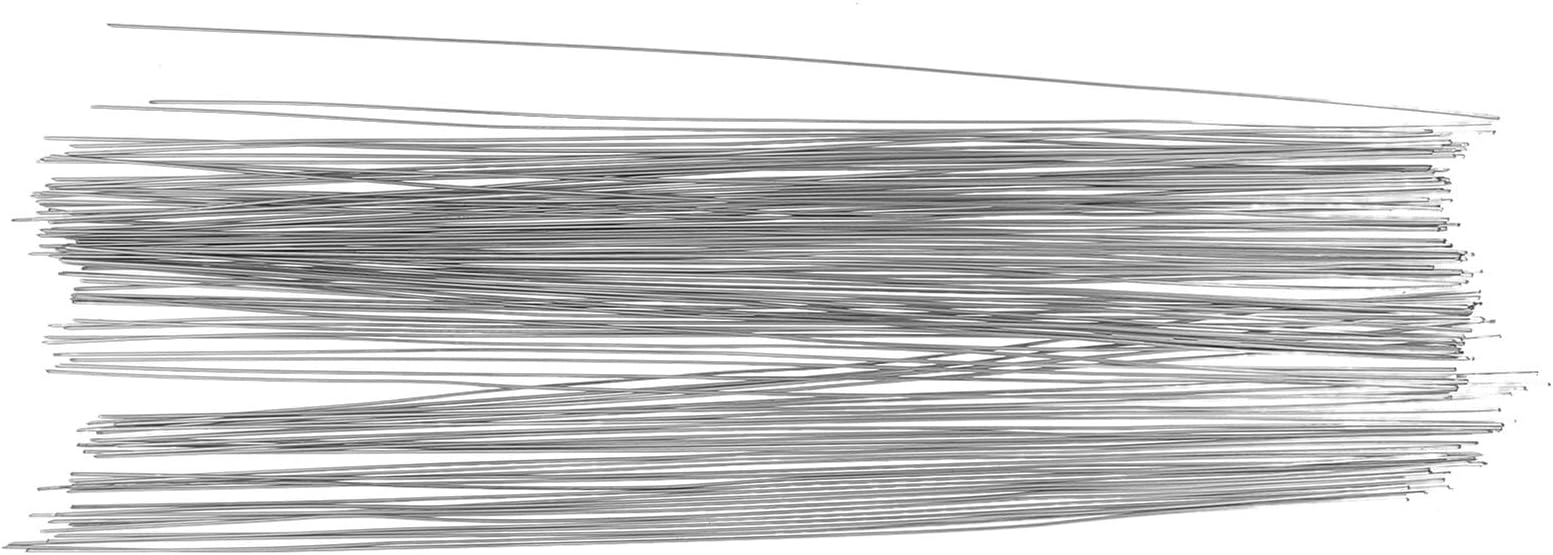 Tofficu Armature Wire for Sculpture 100Pcs 9.6" Thick Bendable Metal Rods for Craft Wire Sculpture and Puppet Support for Clay Modeling