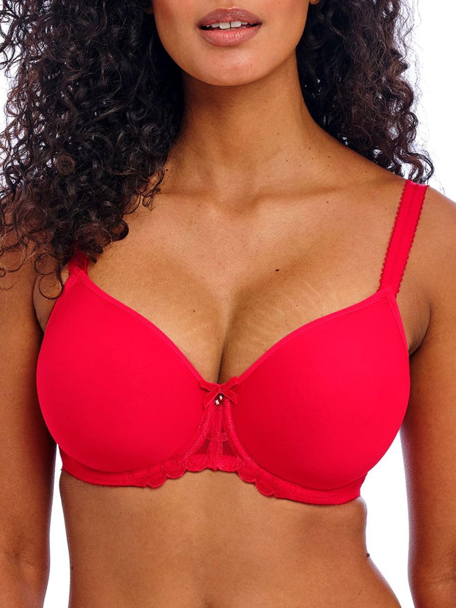 Freya Women's Red Loveland Moulded Spacer Bra In | Size: 36Ff