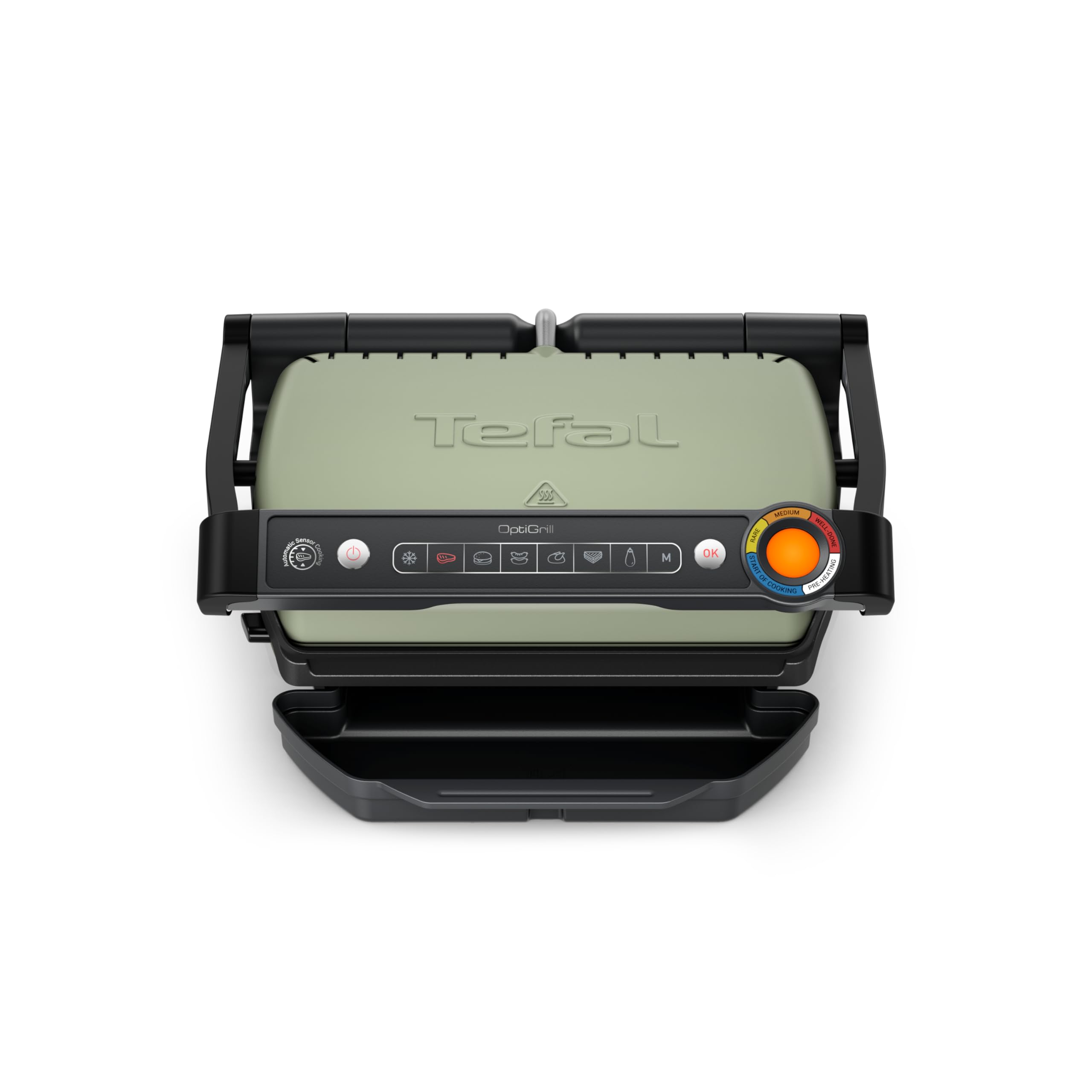 Tefal GC71EL OptiGrill Eco Design inteligentny grill kontaktowy, doskonałe rezultaty, bez monitorowania, 6 programów automatycznych, wskaźnik wysmażenia, łatwe czyszczenie