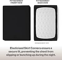 Vista 2 de Superity - Sábana bajera ajustable de lujo de calidad de hotel, 100% algodón, ultrasuave, agradable al tacto e hipoalergénica, bolsillo profundo