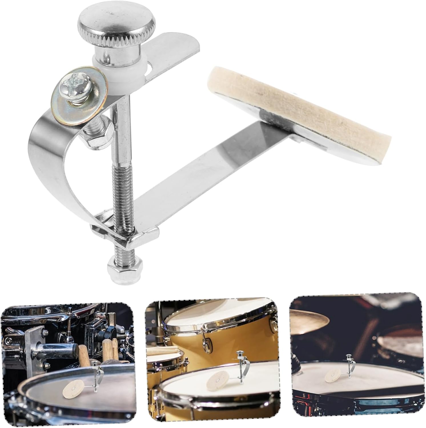 Drum Tone Control Snare Drum Muffler Head Dampener Wide Compatibility for Jazz Easy Installation