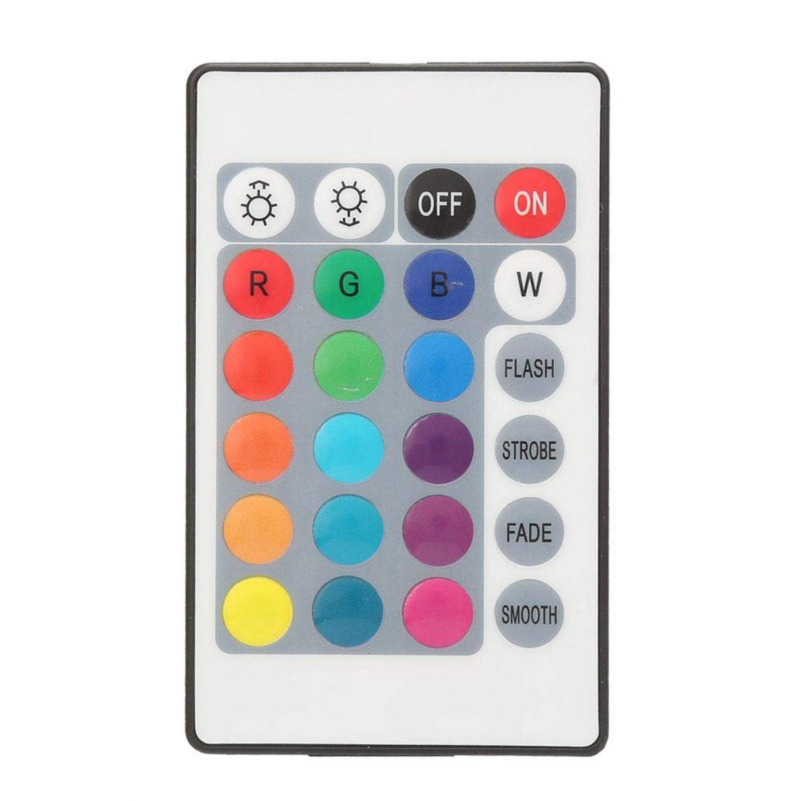 Led Light Remote Replacement, LED Controller Portable Light Strip Remote Control 24 Key RGB Brightness Adjustment Stable Performance for Various Lamps(Cable Length 0.5 Meters)