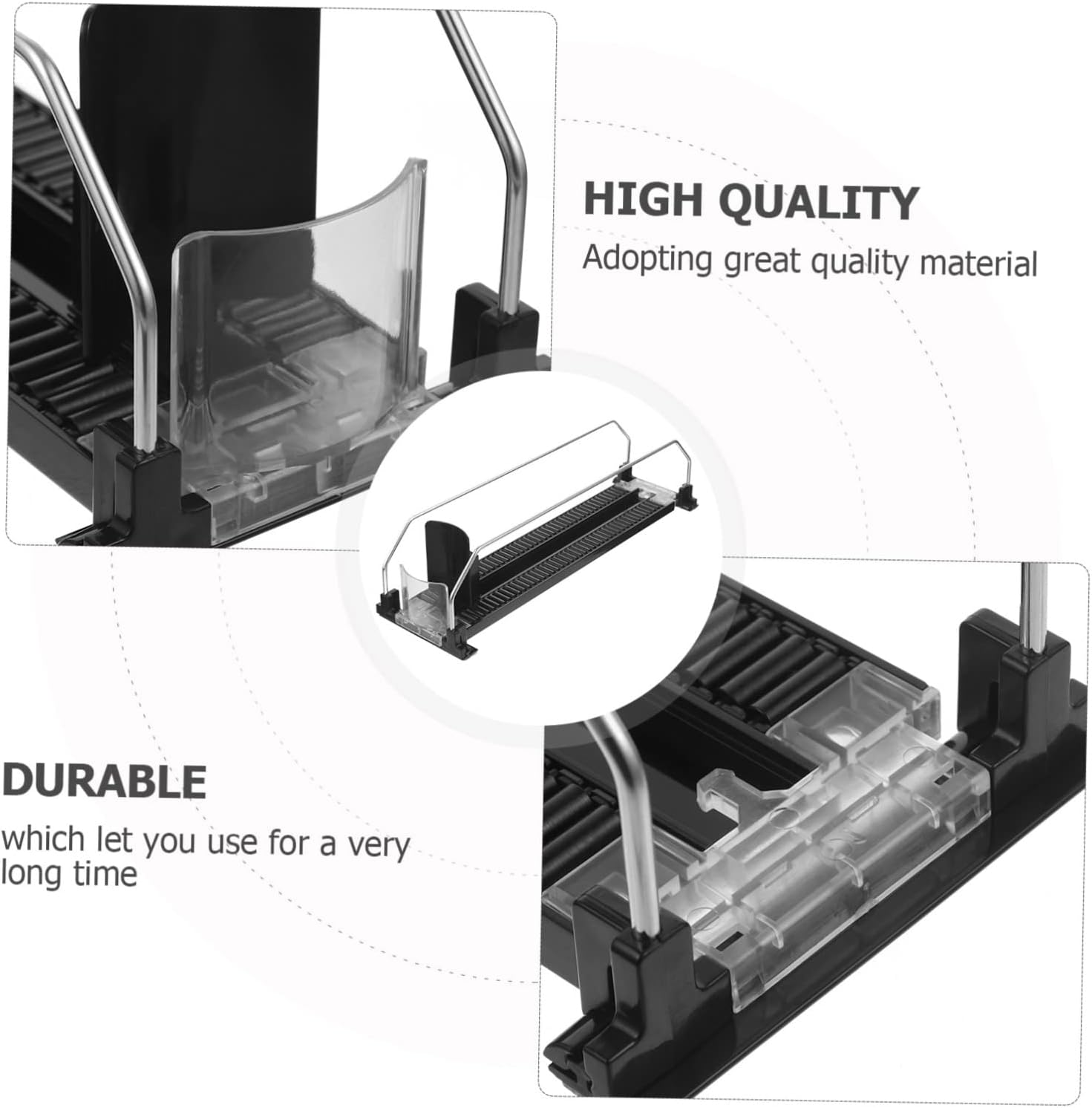 SOLUSTRE Shelf Automatic Replenishment Pusher Sliding System for Drinks Display Easy to Install Beverage Organizer Drink Propeller for Convenience and Efficiency