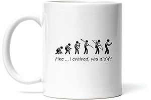 Humorous Coffee Mug: A Delightful Gift for the Evolved