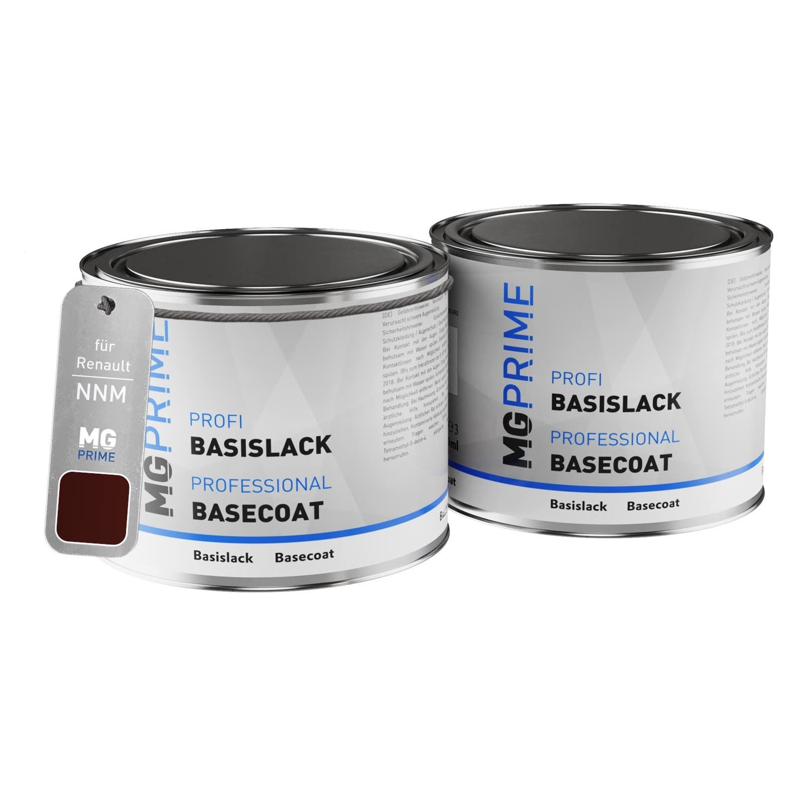 MG PRIME Car paint Set can ready-to-spray for Renault NNM Grenat Nacre/Bordeaux Rot under + base coat 1.0 litre 1000ml