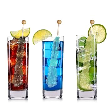 Extra Large Rock Candy Sticks: 6 Assorted Espeez Rock Candy Sticks, Candy Buffet, Swizzle Sticks - Bulk candy for Birthdays, Weddings, Reception Candy, Decorations, Bridal and Baby Showers