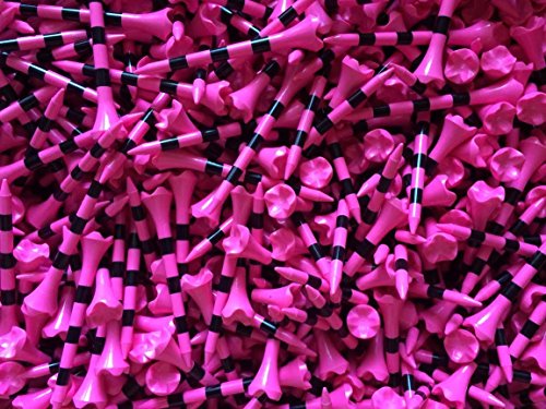 Champ 100 Pride Professional Tee System Evolution 2 3/4" Hot Pink and Black Golf Tees