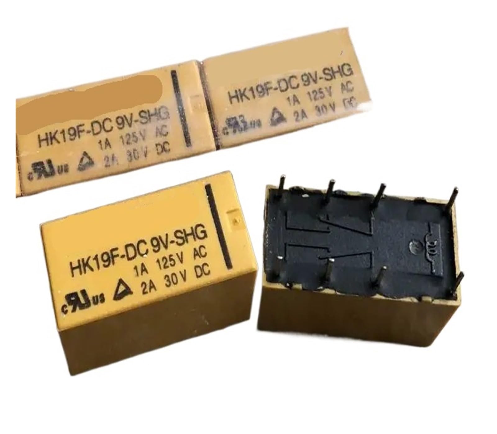 Relais HK19F-DC9V-SHG miniature 8 broches 9V de rechange micro electronique
