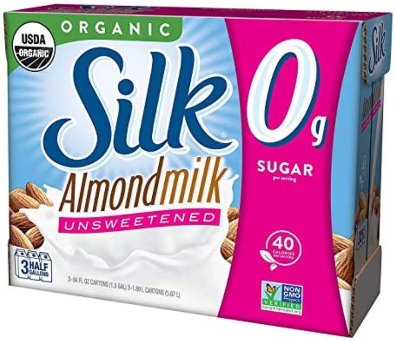 Silk Organic Almond Milk Original (3 pk., 64 oz.)