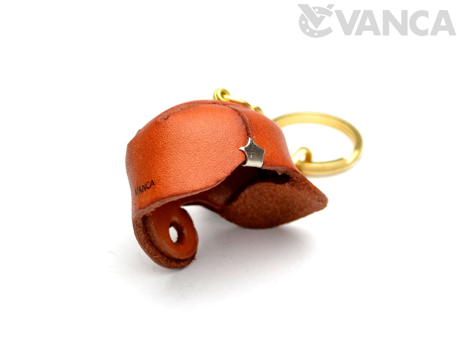 VANCA CRAFT Horse Leather Keychain - Handmade In Japan, Genuine Leather Keyring (KH Style)