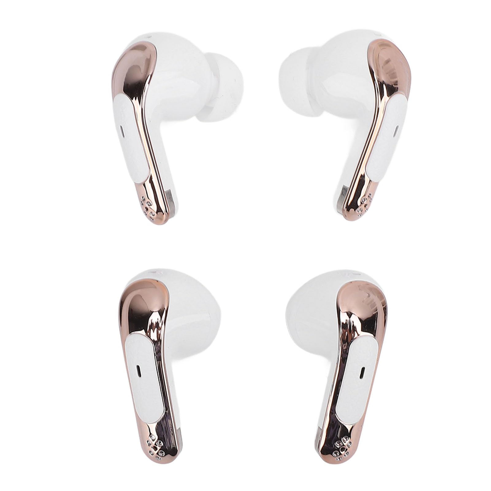 2 Coppie Auricolari Wireless, Auricolari Bluetooth 5.4 Cuffie con Display a LED Digitale, Auricolari per Due Persone per Palestra di Allenamento Sportivo (WHITE)