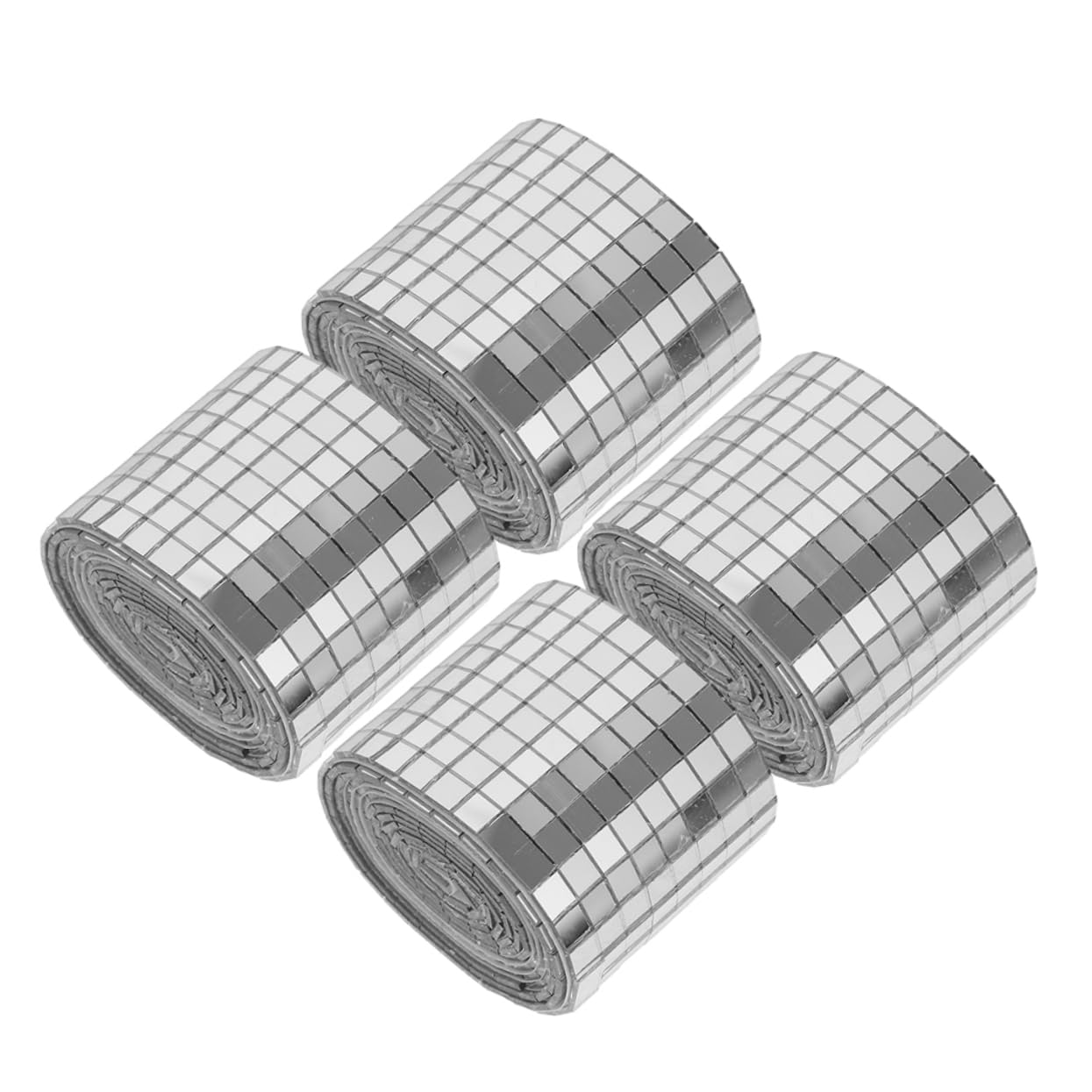 Lurrose 8rotoli Piastrelle Adesive Mosaico Per Decorazioni Fai Da Te Di Piastrelle Quadrate Specchiate Per Arredamento Casa e Eventi Festivi