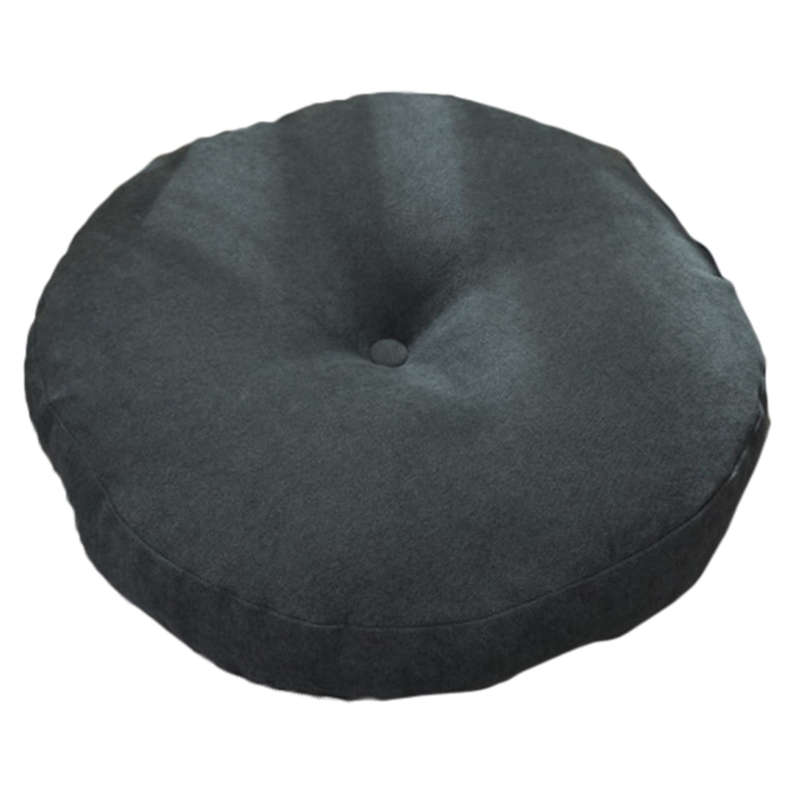 Coussin de chaise ronde épais 42 cm gris foncé pour assise confort