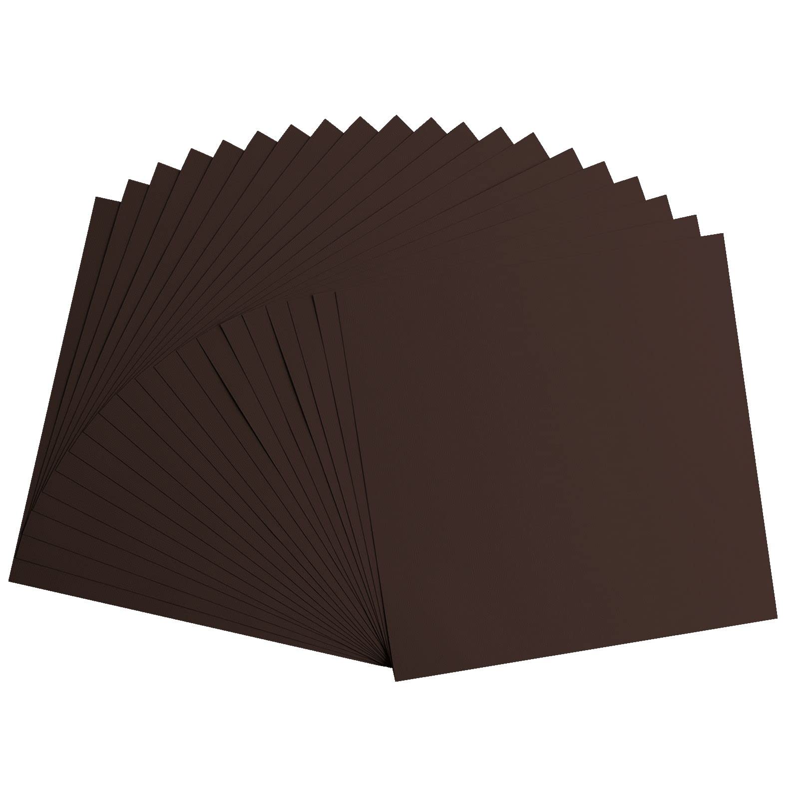 Florence Cardstock Textured, Coloured Card Making Supplies 12 x 12 inch, Brown, 20 Sheets - Image 3