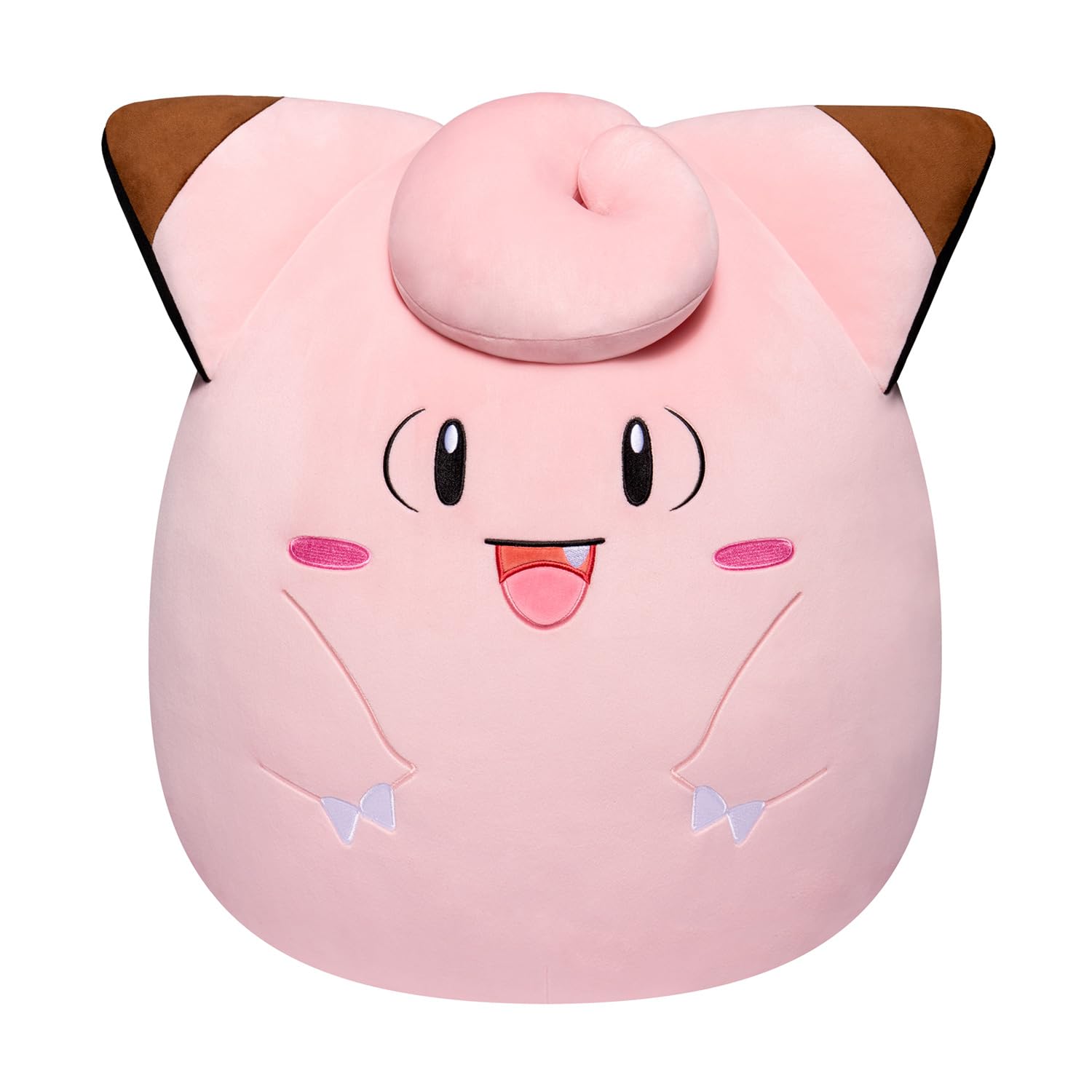 Bandai - Pokémon - Squishmallows Pluszowy 50 cm - Melara (Clefairy) - Super miękki pluszak - Oficjalna licencja Pokémon - Gigantyczny pluszak Melara - JWS00048