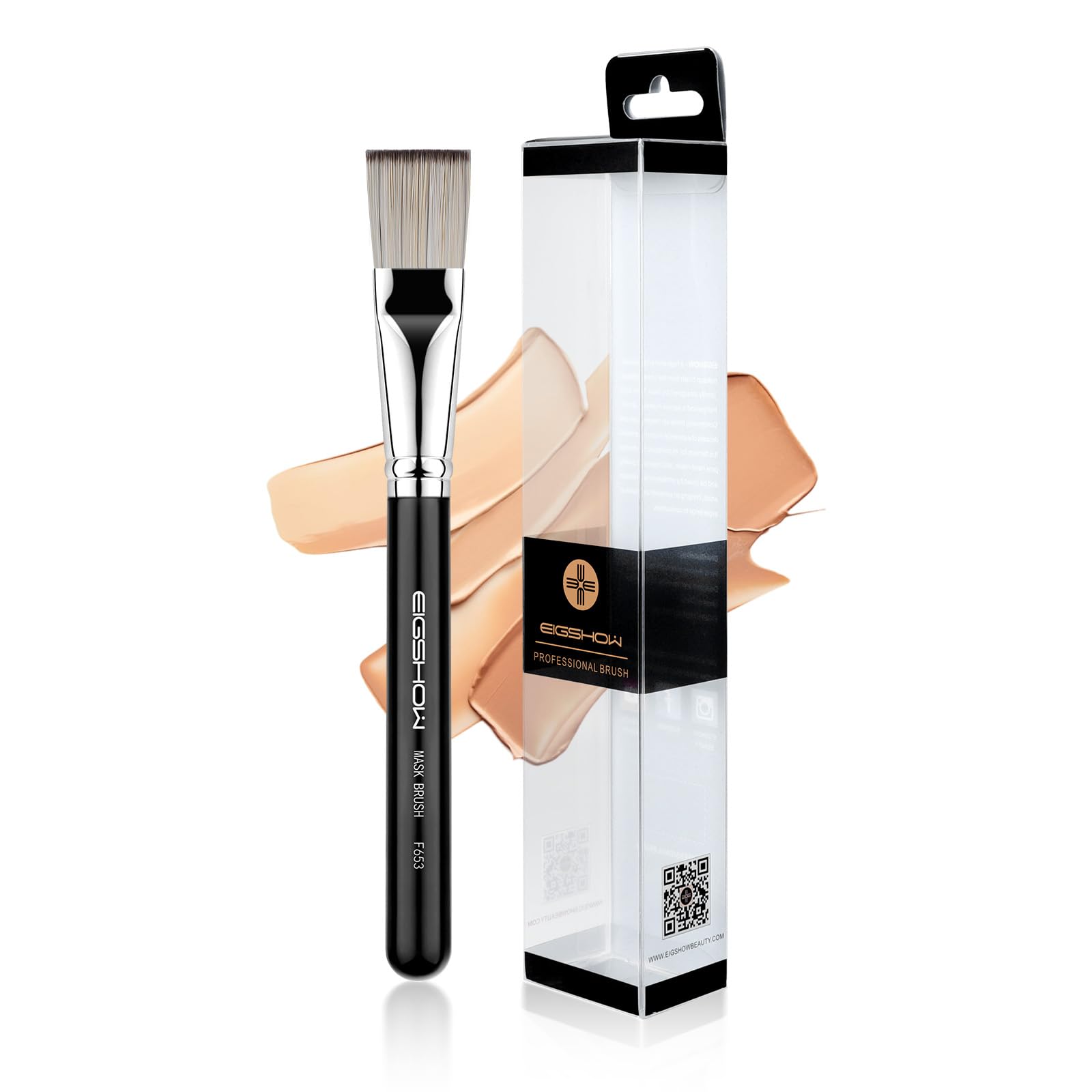 EIGSHOW Pennello per maschera, Applicazione maschera viso premium, Strumenti cosmetici professionali per lozione per il corpo, Fango, Argilla, Maschera mista al carbone(F653G)
