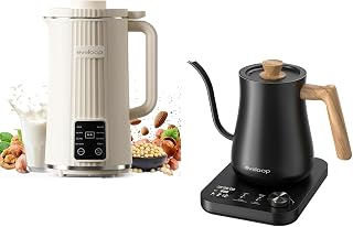Gooseneck Electric Kettle with 40oz Automatic Nut Milk Maker