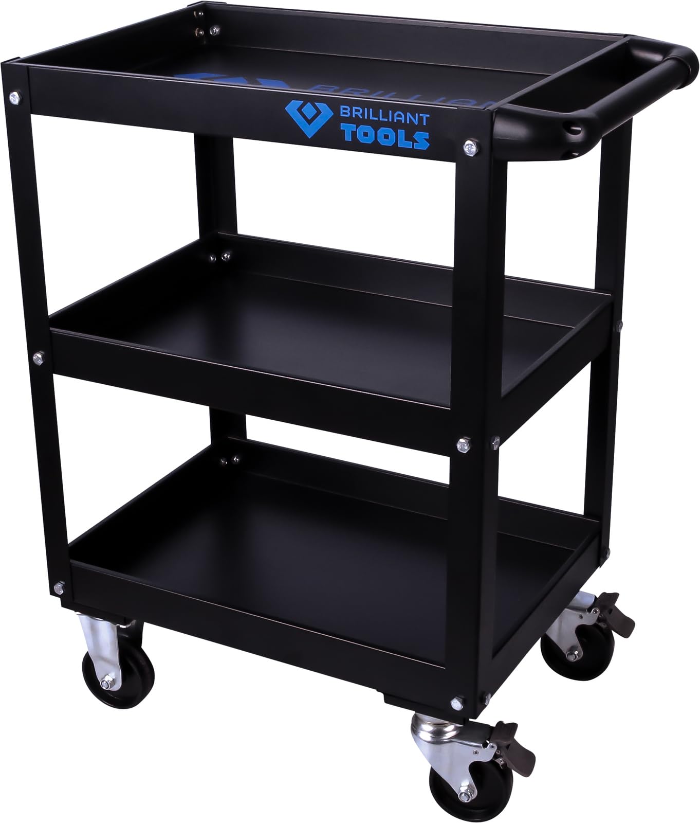 KS Tools TOOLS Service-Wagen [Powered by KS TOOLS] BT150900 Werkstatt Service-Wagen Schwarz 76, 3 x 44, 3 x 84, 3 cm (B x T x H)