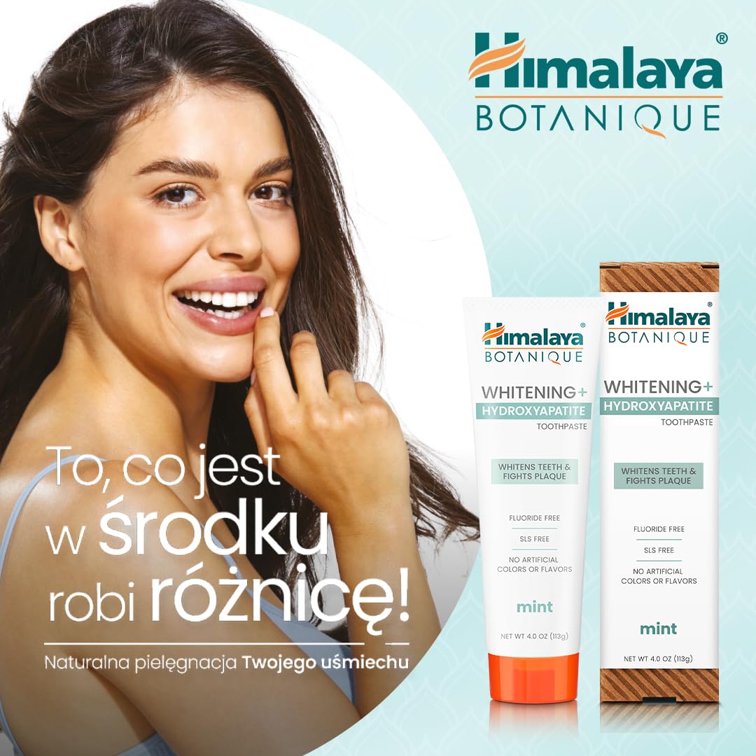 Himalaya Botanique Wybielająca hydroksyapatytowa pasta do zębów 113g