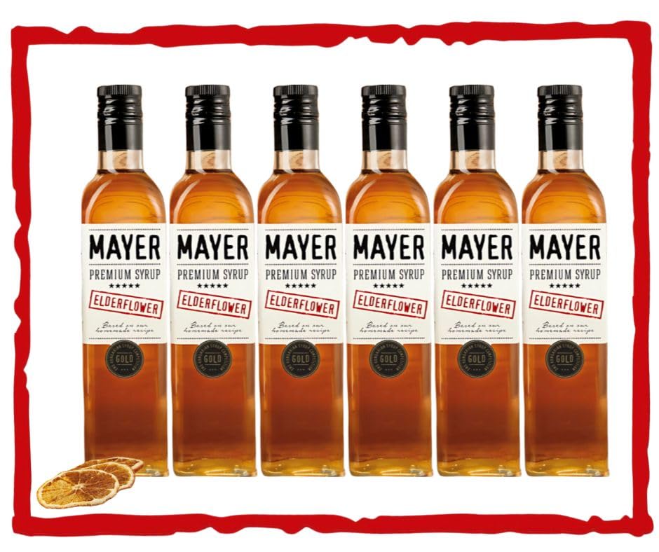 Image of Premium Artisan Hungarian Elderflower Syrup - Award-Winning, All-Natural, Vegan, Gluten Free, Versatile for Beverages & Desserts - No Artificial Additives, Rich Authentic Flavor ( 16.9 Fl oz. / 500 ml, Elderflower - 6Pack )