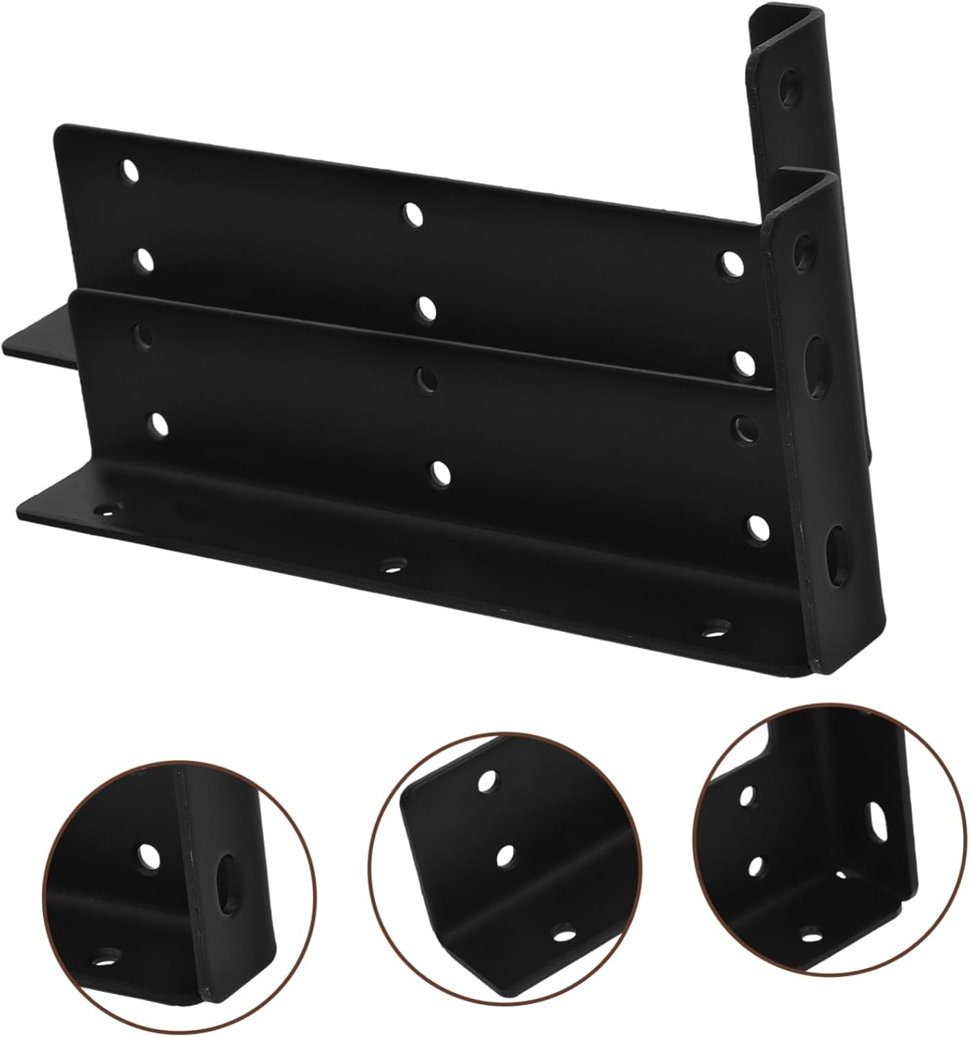 2pcs Heavy Duty Floating Brackets Floating Shelf Brackets for Wall Mount Hidden Mounting Hardware Sleek Design