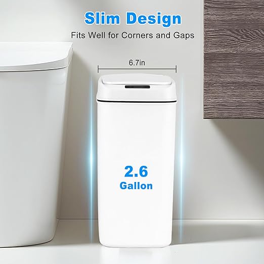 Small Bathroom Design Ideas: Space-Saving Trash Can