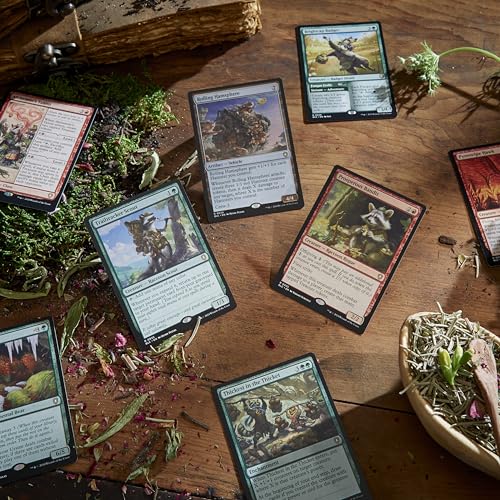 Image of Magic: The Gathering Bloomburrow Commander Deck - Animated Army (100-Card Deck, 2-Card Collector Booster Sample Pack + Accessories)