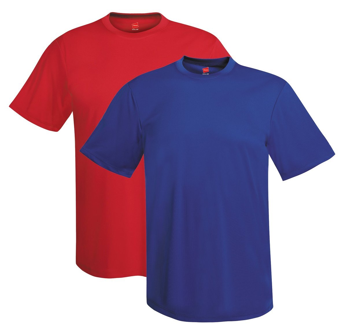 Hanes Men's Short Sleeve Cool Dri T-Shirt UPF 50+ (Pack of 2)