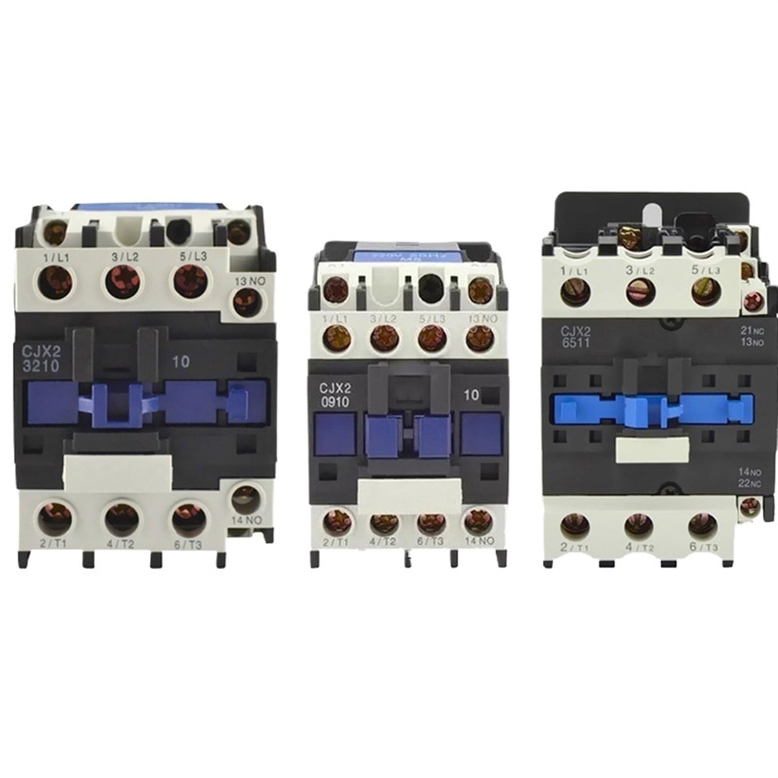 CAAUYXZW Ac Contactor 220V Single Phase CJX2-0910 1210 1810 2510 3210 Three 6511 1Pcs