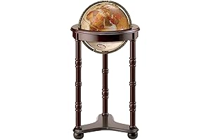 Replogle Lancaster Floor Model Globe: Elegant Addition to Small Spaces (12"/30 cm)