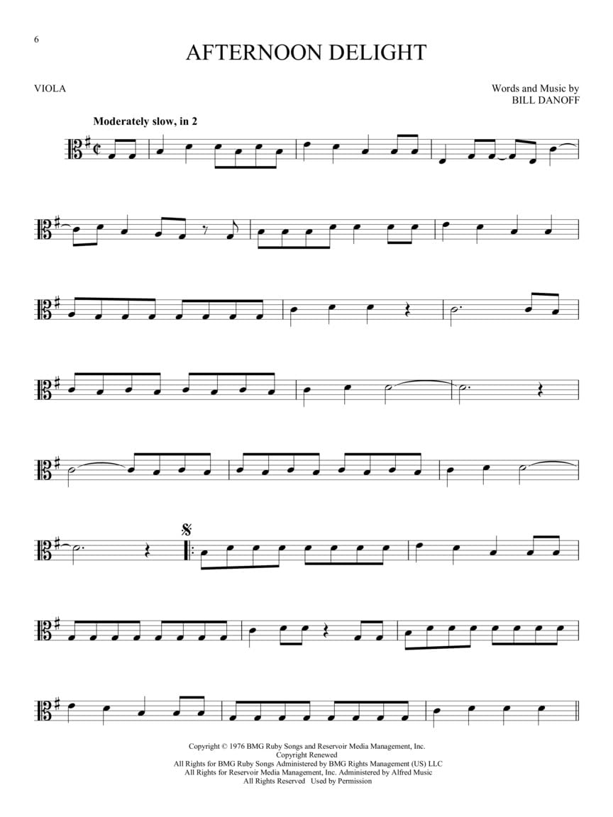 101 Popular Songs - Viola Sheet Music Songbook | Classic Pop Rock Hits for Beginners Intermediate Players | Includes Billie Jean Piano Man Sweet Home Alabama Hey Jude More - Image 6