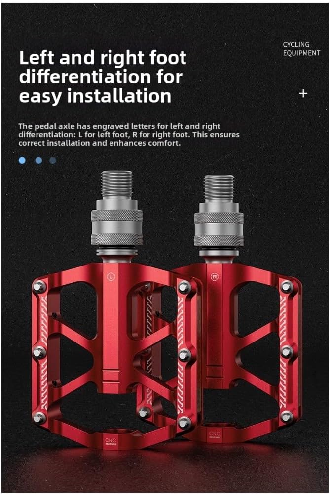 Quick Release 3 Bearing Bicycle Pedals Folding Design Anti-Slip Spikes Alloy 6061 Platform for Brompton Folding Bike Road Cycling