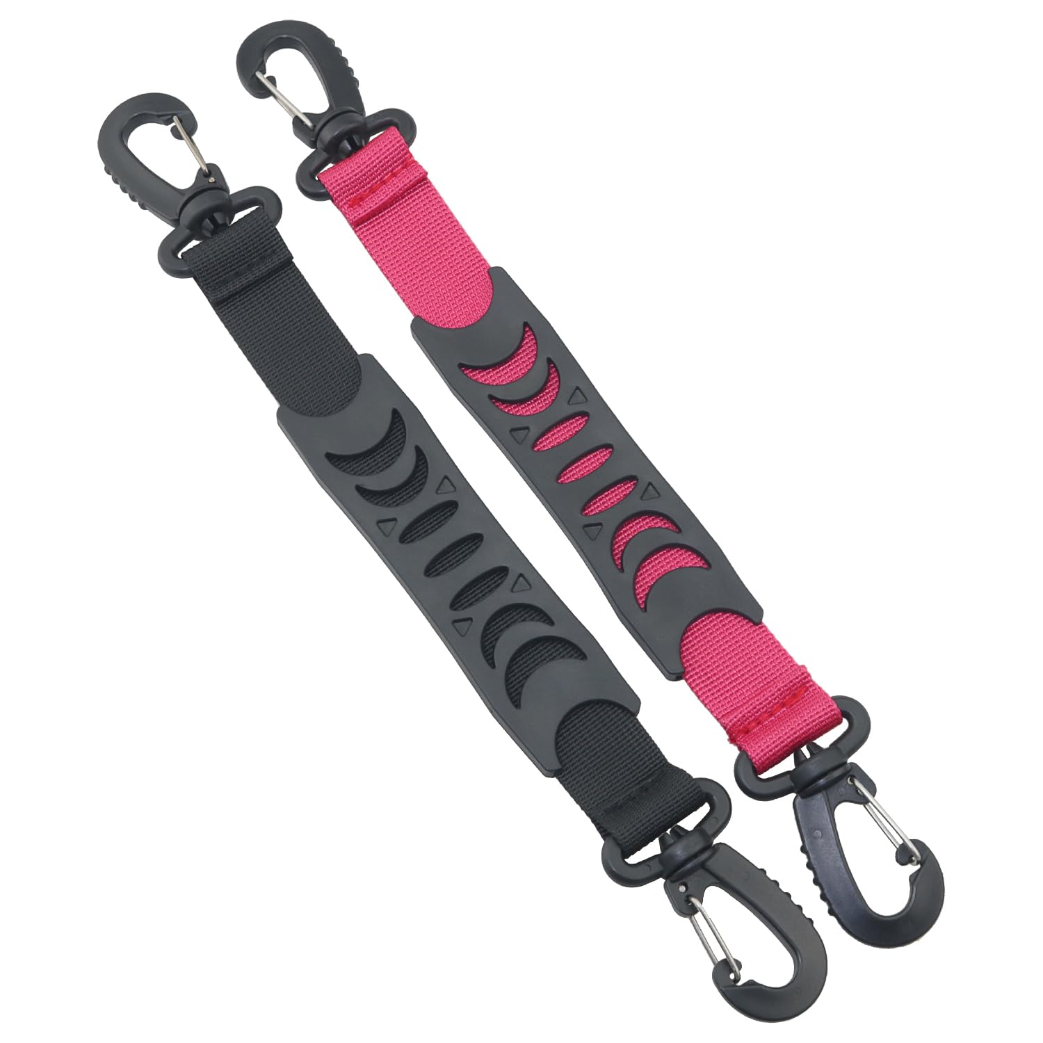 FMHXG 2PCS Skate Carrying Wheel Universal Anti Strangler Skate Carrying Handle Buckle Soft Handle Shopping Bag Carrying Handle Portable Shoe Holder Roller Skate Strap Roller Skate Handle Buckle Black