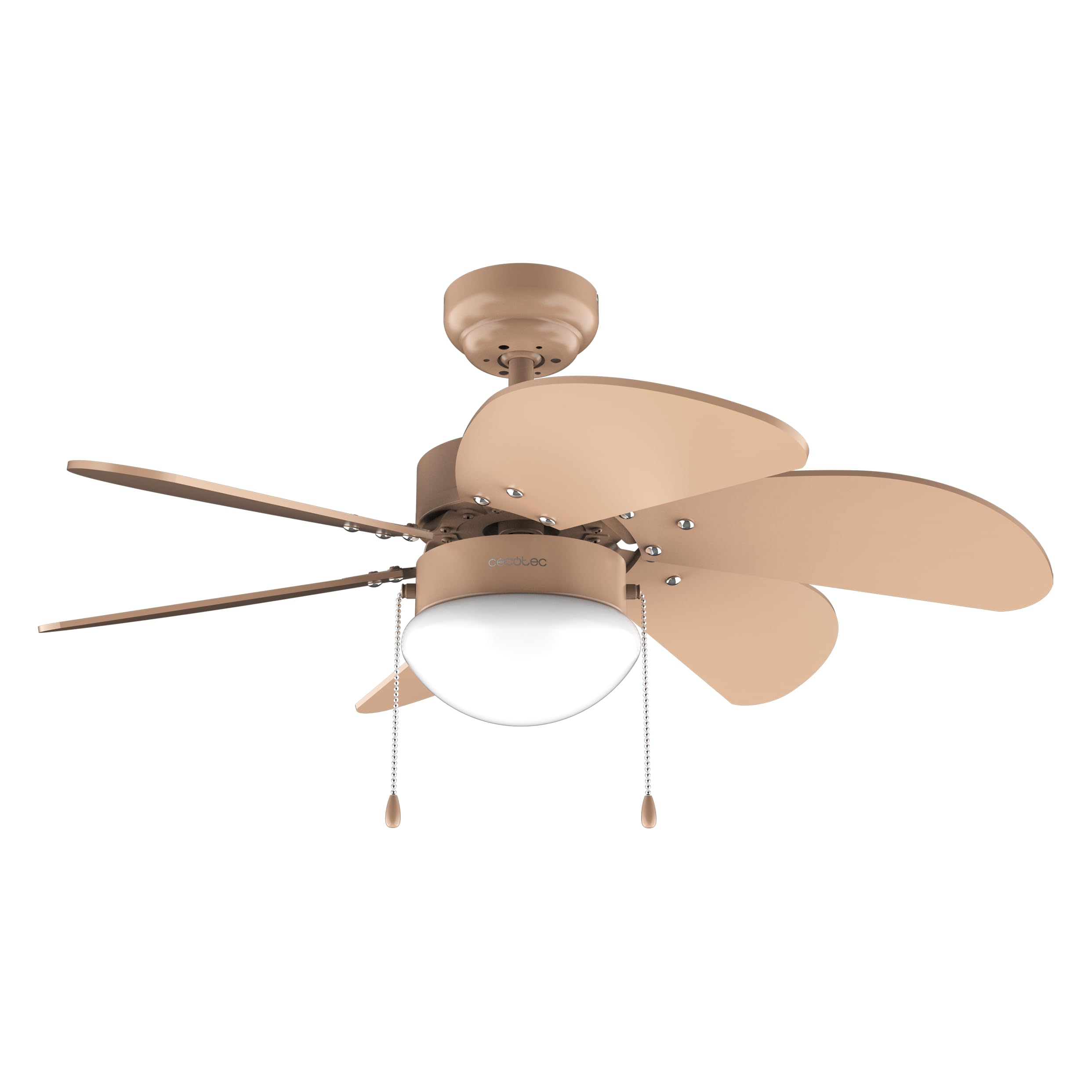 Cecotec Ventilador de Techo con Luz EnergySilence Aero 3600 Vision Full Orange. 50 W, Diámetro 36”, 3 Velocidades, 6 Aspas Reversibles, Modo winter-summer, Uso Sencillo, Interruptor en Cadena