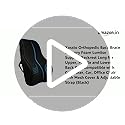 kossto Orthopedic Back Brace Memory Foam Lumbar Support Backrest for Upper, Middle & Lower Back Pain Compatible with Car, Office Chair having Mesh Cover, Adjustable Strap with 2 Years Warranty (BLACK) - Image 3