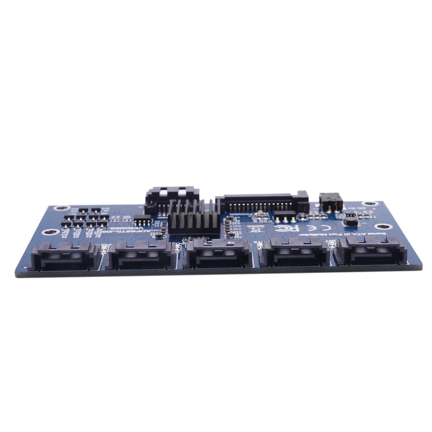 Tarjeta Controlador Tarjeta Madre Tarjeta De ExpansiÓN 1 A 5 Puertos Sata3.0 6 Gbps Multiplicador Adaptador De Tarjeta Vertical De Puerto para Computadora