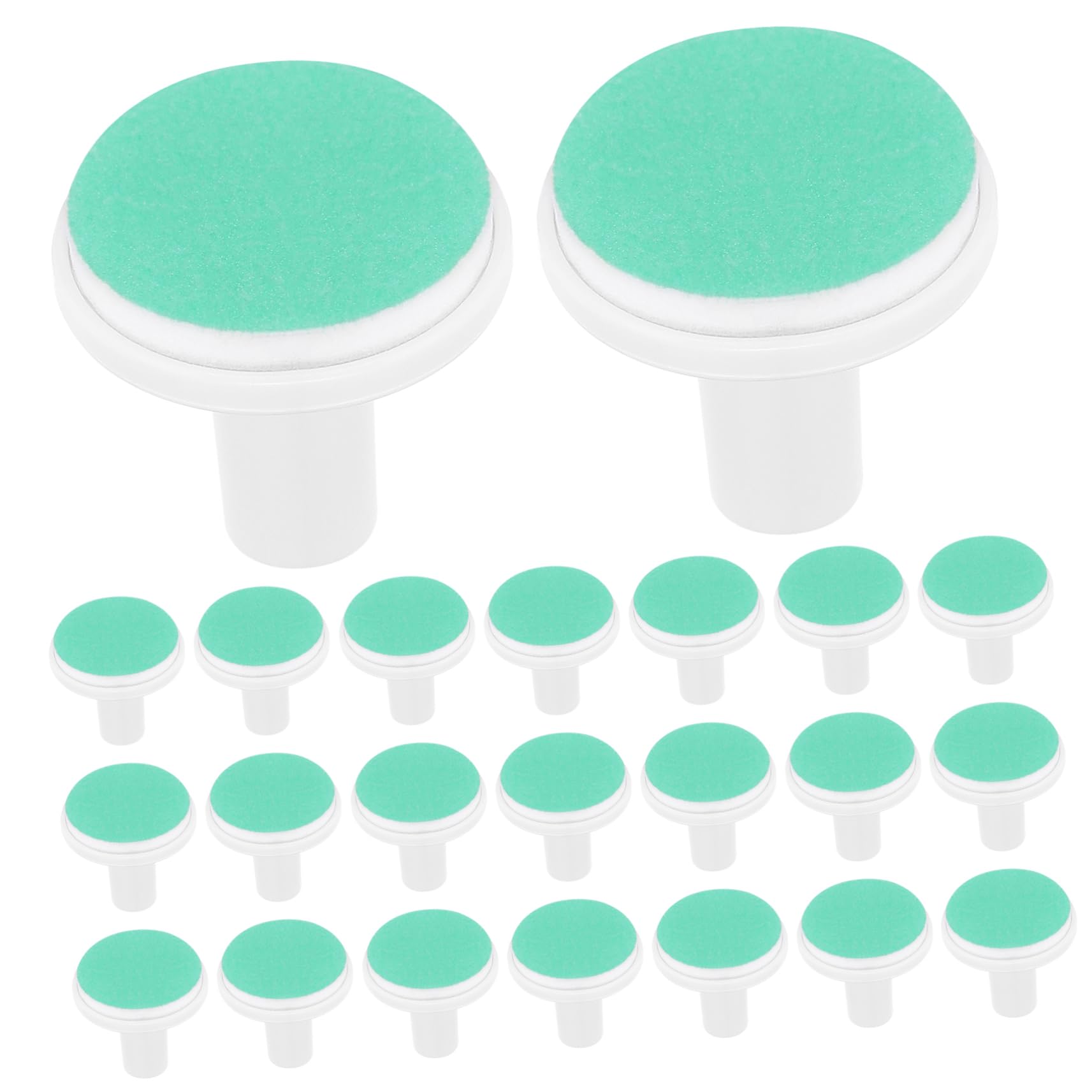 ibasenice 24pcs Electric Nail File Pads for Toddler Nail Trimmer Replacement Heads Grinding Heads for File