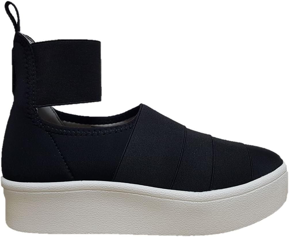 FESSURA Shoes BI Sock Baby Woman Lycra Black Elastic Black White