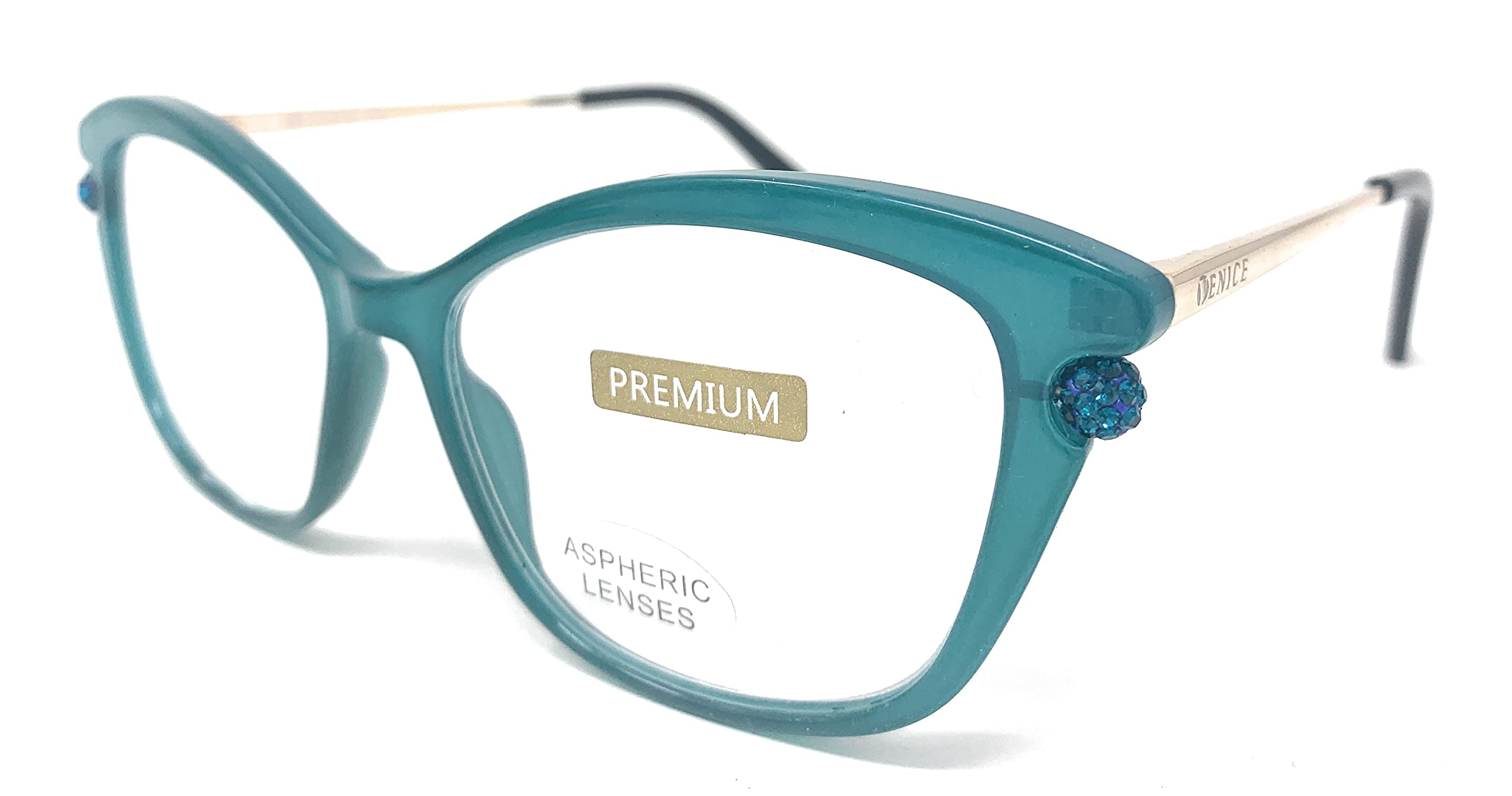 Zestaw okularów do czytania Najnowsza modna konstrukcja ze strass. EKSKLUZYWNA. okulary prezbiopii, zmęczony wzrok. VENICE Premium Perl - Dioptrias: 1 do 3,5, Pakiet 3 Zielony, Czerwony I Czarny
