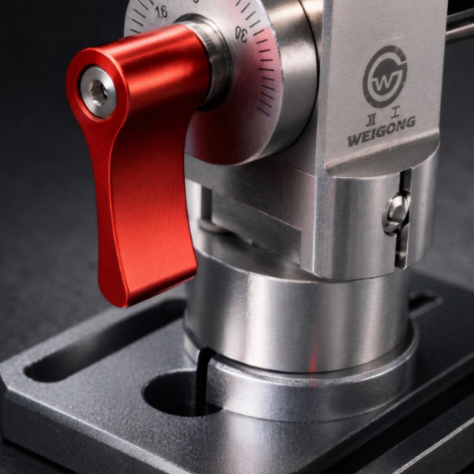 Piattaforma Riparazione Orologi Banco Lavoro Stazione Orologiaio Supporto Altezza Regolabile Piano Antiscivolo Manopole Meccaniche Colonna Solida