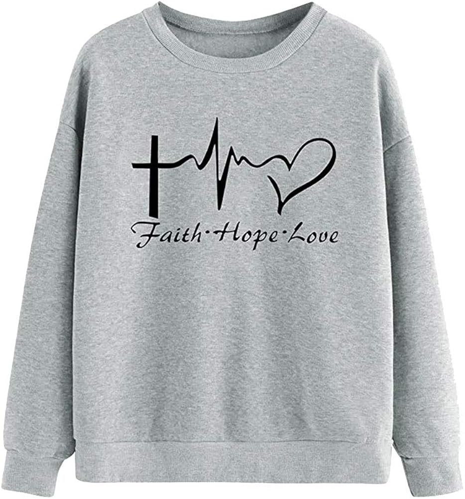 Faith hope love sweatshirt Clearance