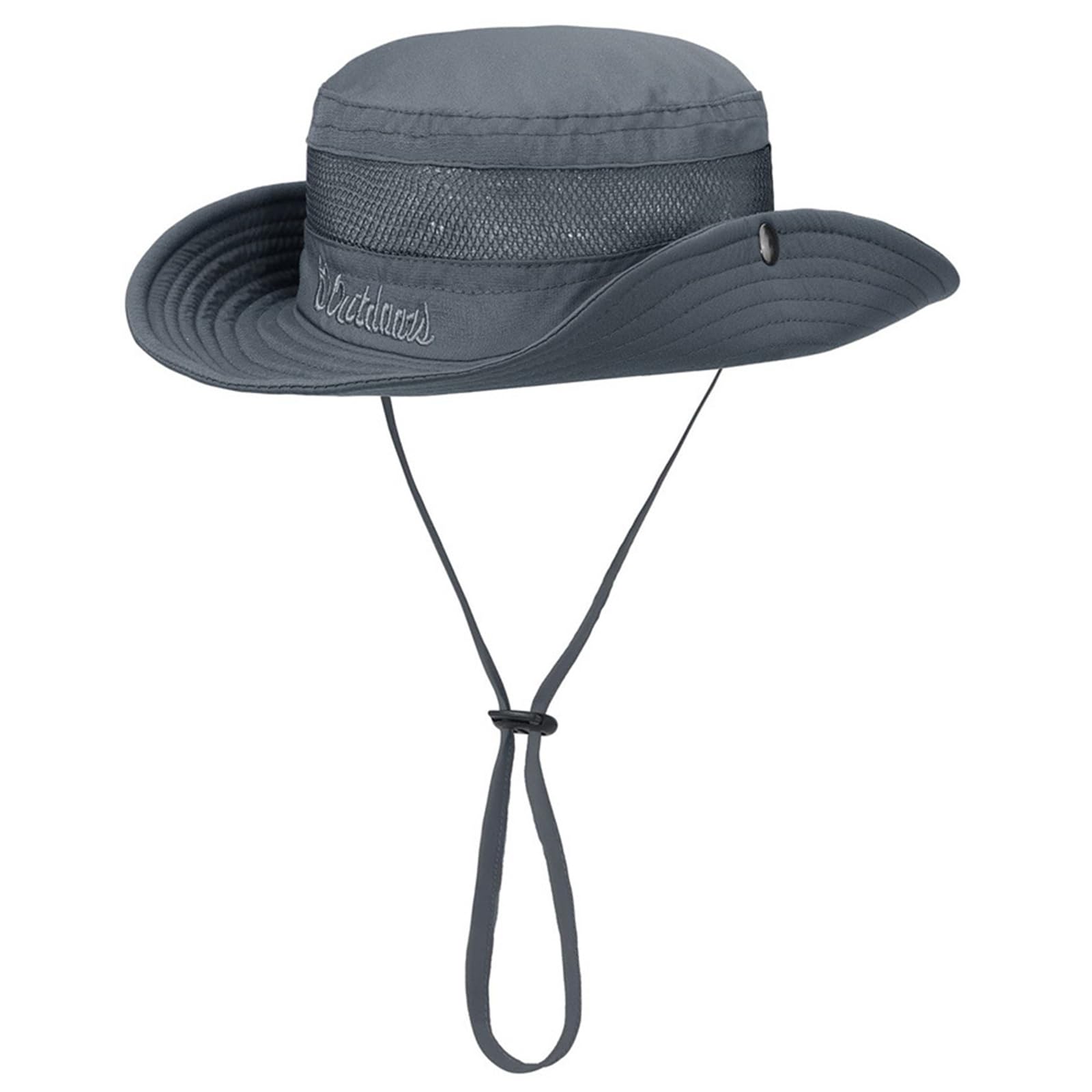 MICFENY Adjustable Sun Hat Outdoor Sun Protective Fisherman Hat Breathable Foldable Floppy Hat For Beach Activity